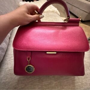 Dolce & Gabbana Pink Satchel with Gold Hardware